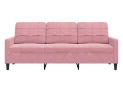 Sofá de 3 lugares 180 cm veludo PT436195^ Sofá
