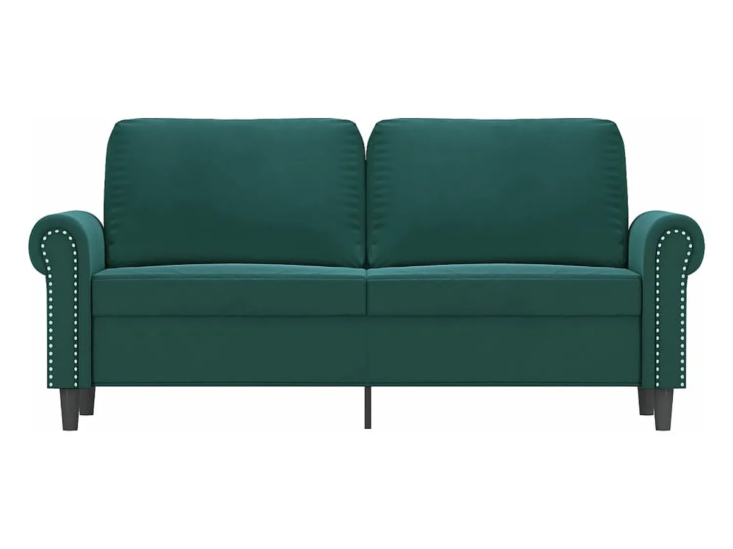 Sofá| Sofá de 2 lugares 140 cm veludo -escuro PT100822 Verde