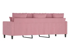Sofá* Sofá de 3 lugares 180 cm veludo PT604223 Rosa