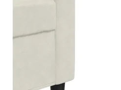 Hot vidaxl Sofá de 3 lugares 210 cm veludo cor Creme