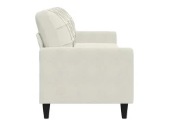 Hot vidaxl Sofá de 3 lugares 210 cm veludo cor Creme