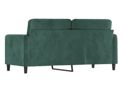 Sofá| Sofá de 2 lugares 140 cm veludo -escuro PT947195 Verde
