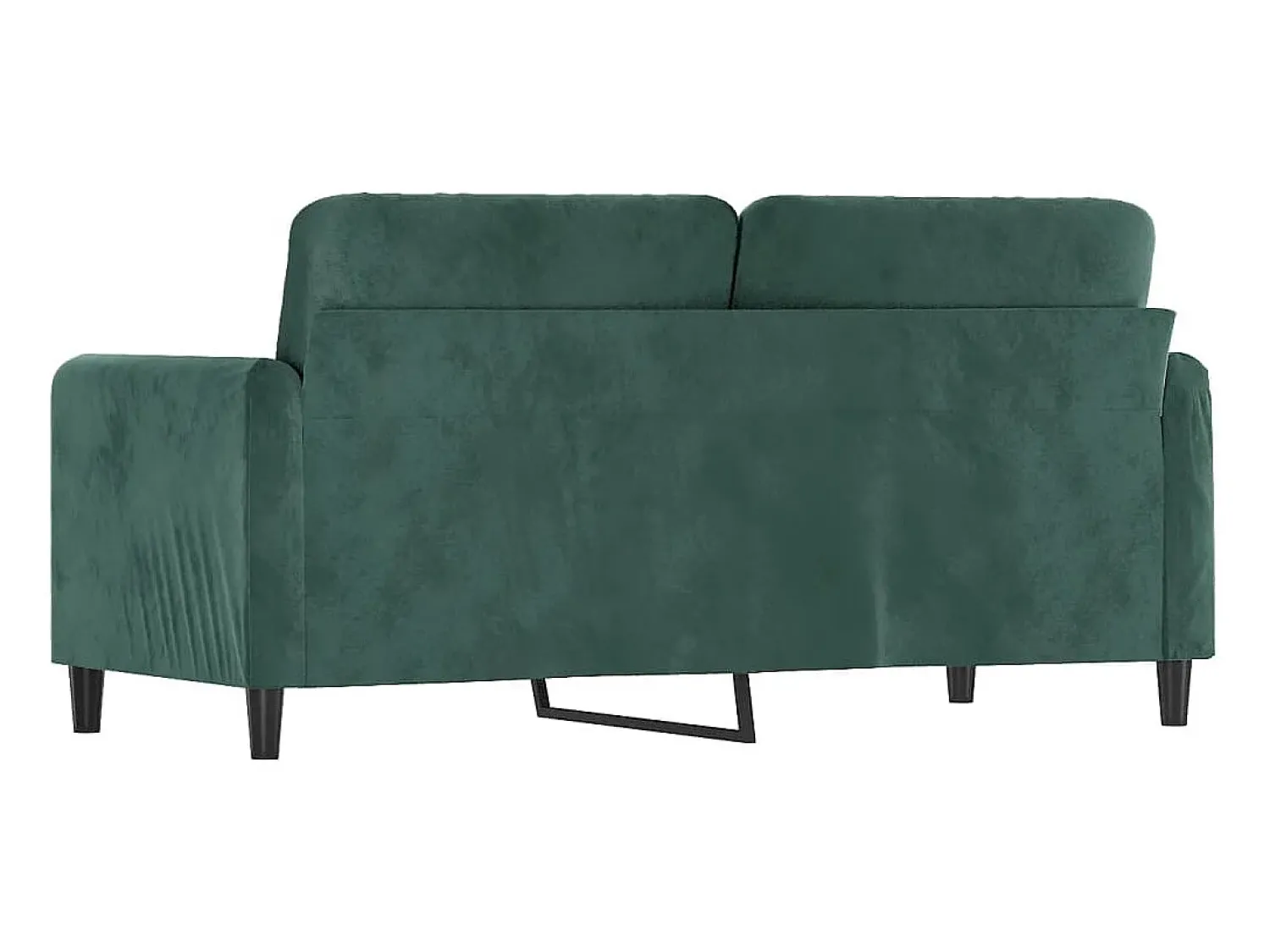 Sofá| Sofá de 2 lugares 140 cm veludo -escuro PT947195 Verde