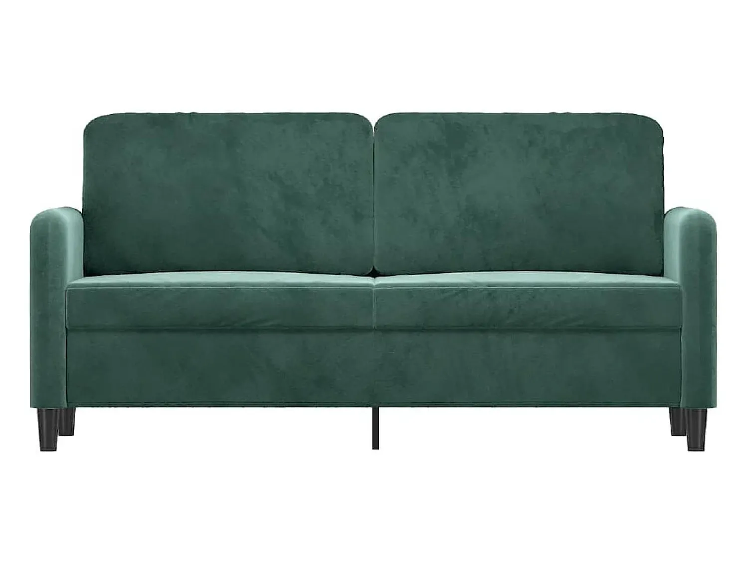Sofá| Sofá de 2 lugares 140 cm veludo -escuro PT947195 Verde