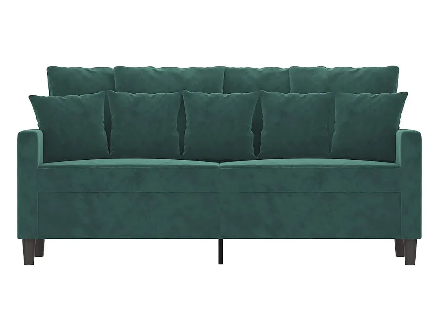 Outlet Sofá de 2 lugares 140 cm veludo -escuro PT984287 Verde