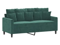 Outlet Sofá de 2 lugares 140 cm veludo -escuro PT984287 Verde