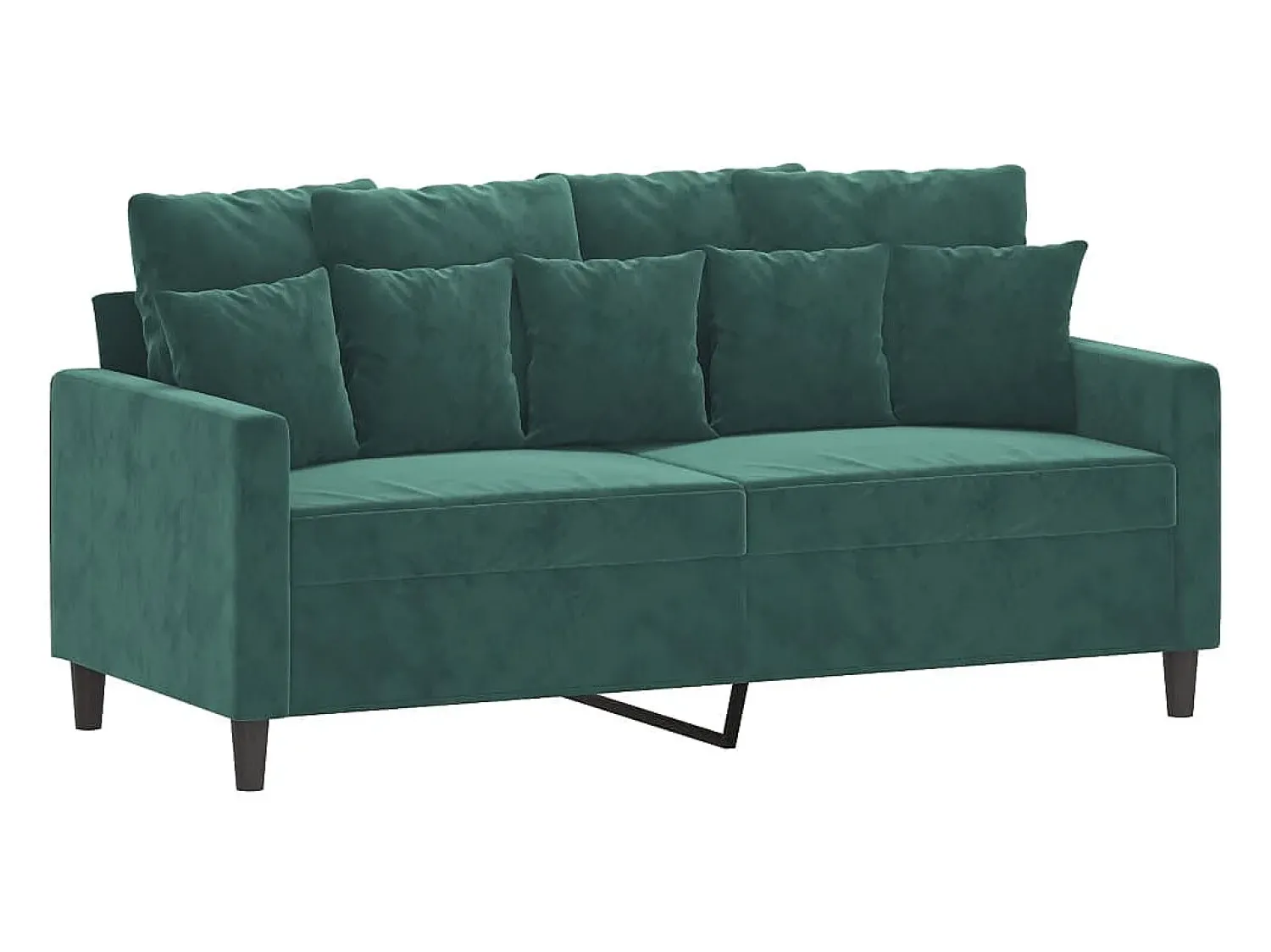 Outlet Sofá de 2 lugares 140 cm veludo -escuro PT984287 Verde