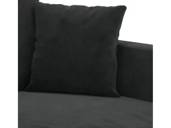 Sofá|vidaxl Sofá de 3 lugares 180 cm veludo Preto