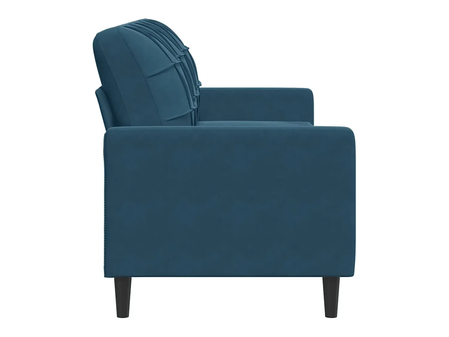 Clearance vidaxl Sofá de 3 lugares 180 cm veludo Azul
