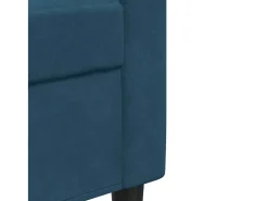 Clearance vidaxl Sofá de 3 lugares 180 cm veludo Azul