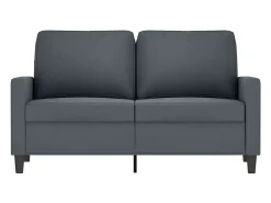 Sofá de 2 lugares 120 cm veludo cinza-escuro PT574981^ Sofá