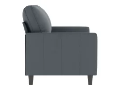 Sofá de 2 lugares 120 cm veludo cinza-escuro PT574981^ Sofá