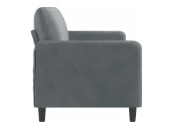 Hot Sofá de 3 lugares 180 cm veludo cinza-escuro PT624646 Cinzento