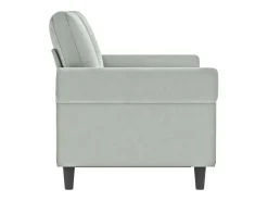 Sofá* Sofá de 2 lugares 120 cm veludo cinzento-claro PT281313 Cinzento claro