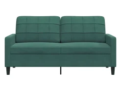 Sofá* Sofá de 2 lugares 140 cm veludo -escuro PT988790 Verde