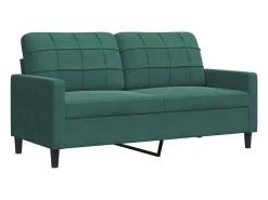Sofá* Sofá de 2 lugares 140 cm veludo -escuro PT988790 Verde