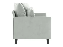 Best vidaxl Sofá de 2 lugares 140 cm veludo cinza-claro Cinzento