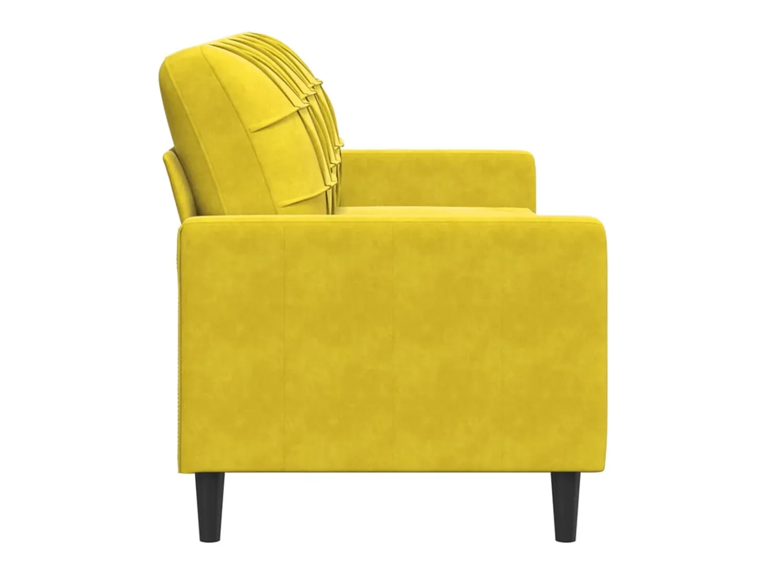 Discount Sofá de 3 lugares 180 cm veludo PT755402 Amarelo