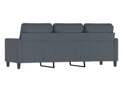 Sofá* Sofá de 3 lugares 180 cm veludo cinza-escuro PT979555 Cinzento