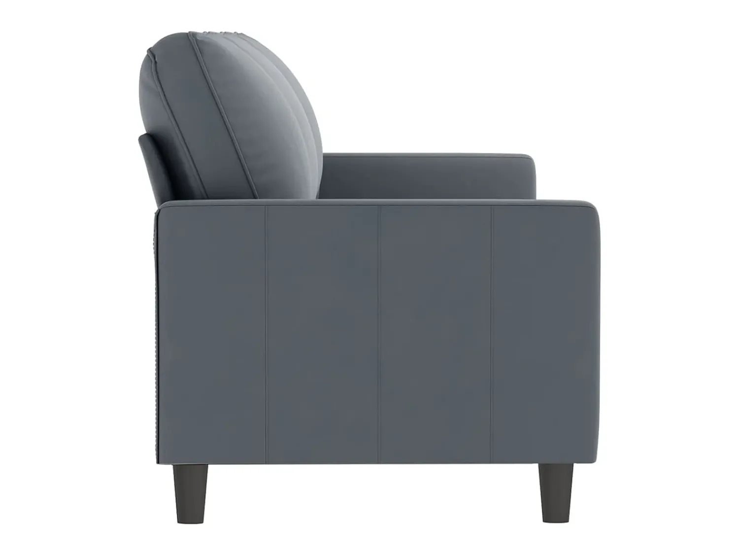 Sofá* Sofá de 3 lugares 180 cm veludo cinza-escuro PT979555 Cinzento