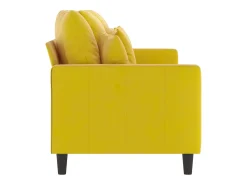 Sofá* Sofá de 3 lugares 180 cm veludo PT893643 Amarelo