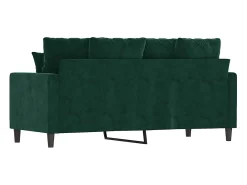 Sofá|vidaxl Sofá de 2 lugares 140 cm veludo -escuro Verde