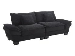 Sofá de 2 lugares - Sofá reto com almofadas - - para sala e quarto^ Sofá