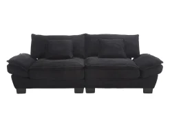 Sofá de 2 lugares - Sofá reto com almofadas - - para sala e quarto^ Sofá
