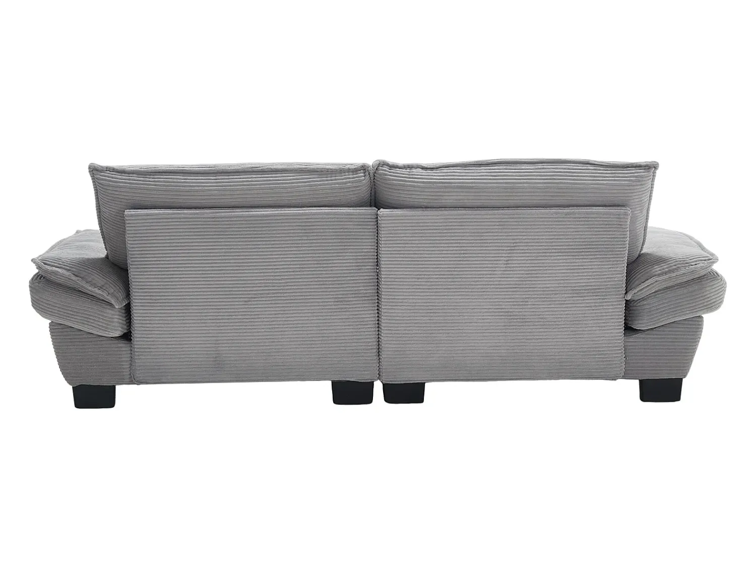 Sofá* Sofá de 2 lugares - Sofá reto com almofadas - cinza claro - para sala e quarto Cinzento claro