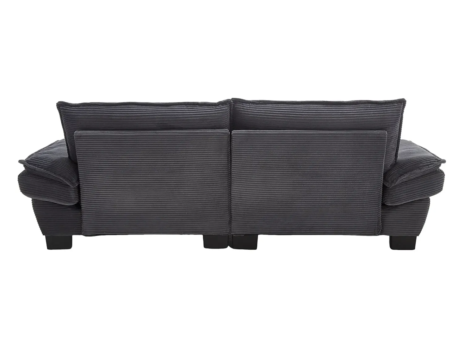 Best Sofá de 2 lugares - Sofá reto com almofadas - - para sala e quarto Cinzento