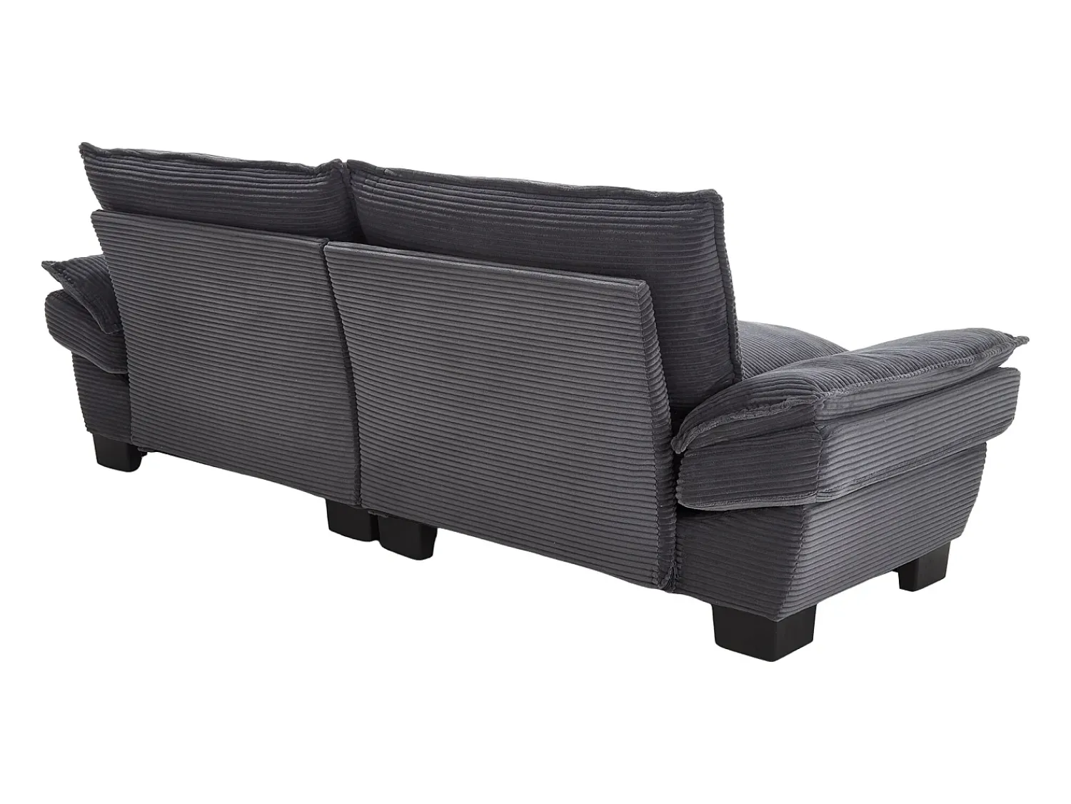 Best Sofá de 2 lugares - Sofá reto com almofadas - - para sala e quarto Cinzento