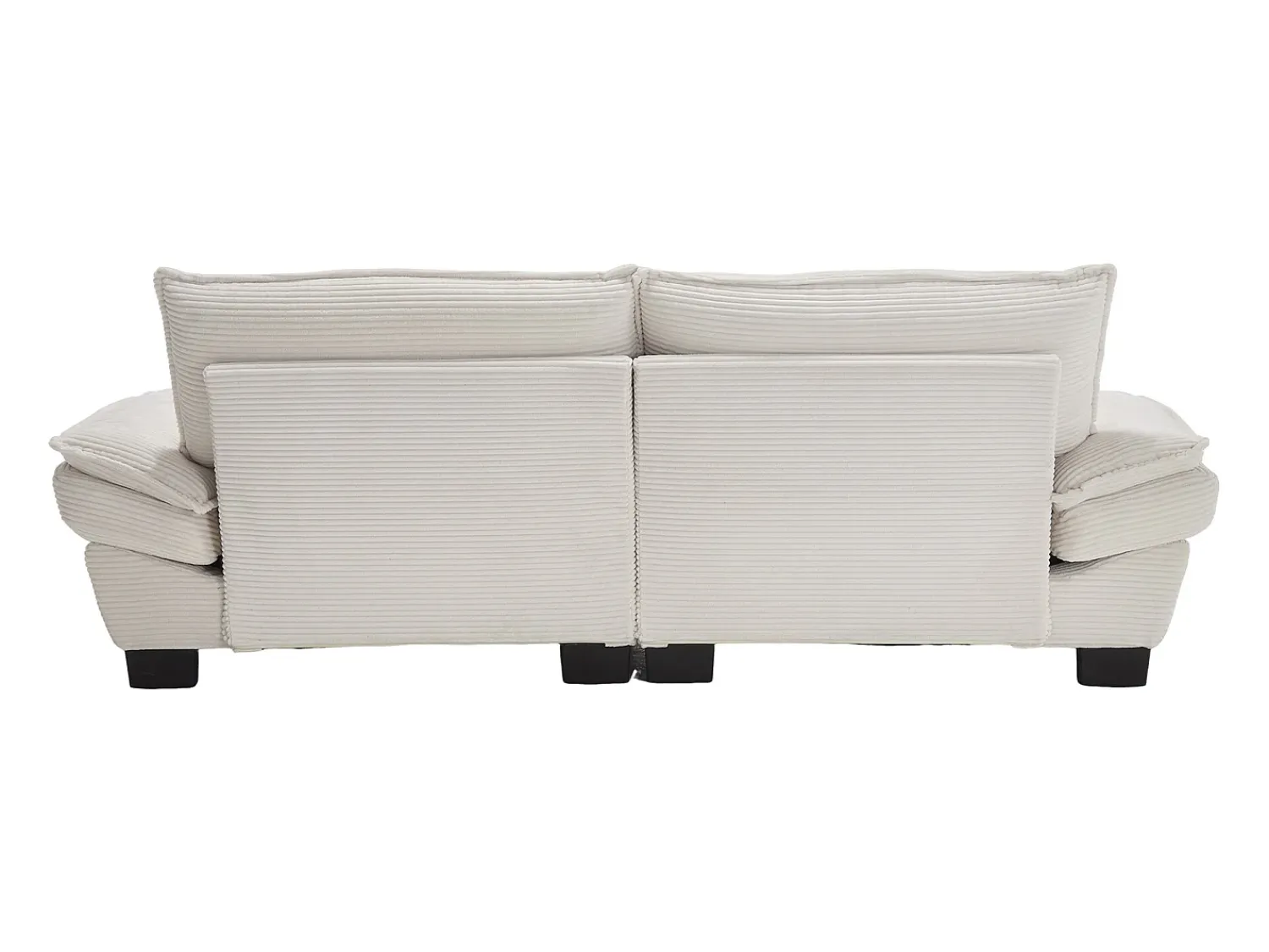 Sofá| Sofá de 2 lugares - Sofá reto com almofadas - - para sala e quarto Bege