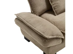 Sofá| Sofá de 2 lugares - Sofá reto com almofadas - - para sala e quarto Caqui