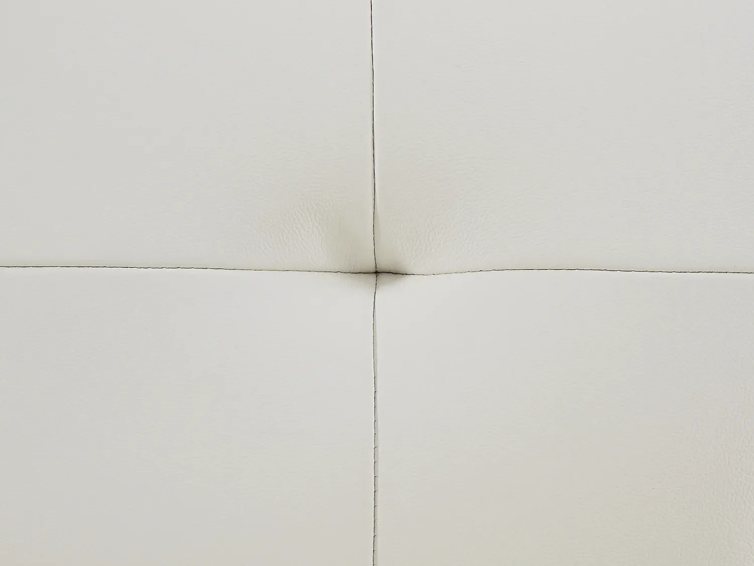 Sofá|Vente-unique Sofá de 3 lugares articulado em pele branca estilo contemporâneo VINETA Branco