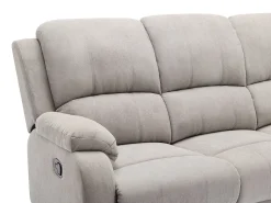 Sale Vente-unique Sofá de 3 lugares articulado microfibra cinza-claro BRODY Cinzento claro