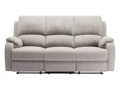 Sale Vente-unique Sofá de 3 lugares articulado microfibra cinza-claro BRODY Cinzento claro