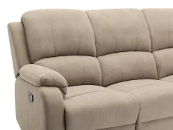 Sofá*Vente-unique Sofá de 3 lugares articulado microfibra cor BRODY Taupe