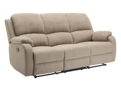 Sofá*Vente-unique Sofá de 3 lugares articulado microfibra cor BRODY Taupe