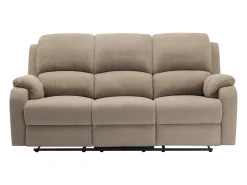 Sofá*Vente-unique Sofá de 3 lugares articulado microfibra cor BRODY Taupe