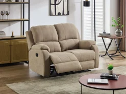 Vente-unique Sofá de 2 lugares articulado microfibra cor BRODY^ Sofá