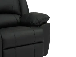 Sofá|Vente-unique Sofá de 2 lugares articulado couro de vaca AROMA Preto