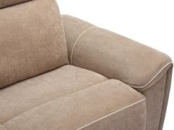 Outlet Vente-unique Sofá de 3 lugares articulado elétrico em tecido DJARALO Taupe