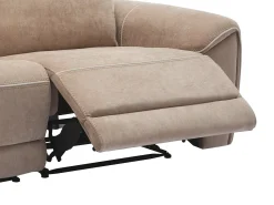 Outlet Vente-unique Sofá de 3 lugares articulado elétrico em tecido DJARALO Taupe