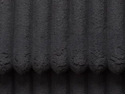Sofá*Vente-unique Sofá de 3 lugares assento profundo em veludo canelado grosso design PINETA Preto