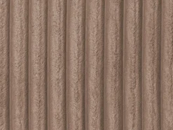 Clearance Vente-unique Sofá de 3 lugares assento profundo em veludo canelado grosso CALAZO Taupe
