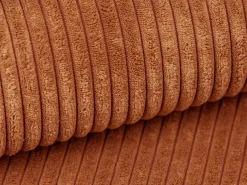 Sofá|Vente-unique Sofá de 3 lugares assento profundo em veludo canelado design PINETA Terracota