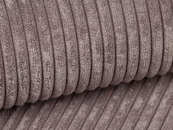 Sofá|Vente-unique Sofá de 3 lugares assento profundo em veludo canelado cor-de- design PINETA Rosa