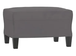 Online Sofá de 3 lugares c/ apoio de pés 180 cm couro artificial cinza PT938525 Cinzento