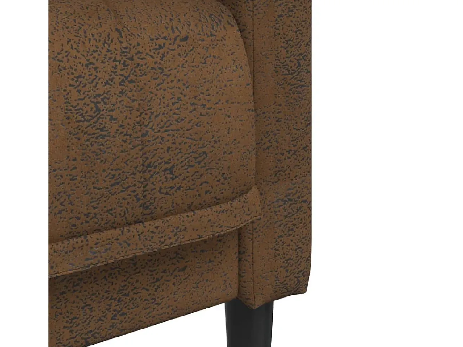 New vidaxl Sofá de 3 lugares camurça artificial Castanho
