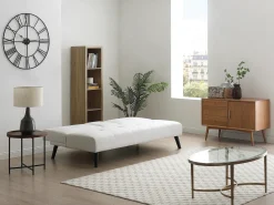 Sofá|Vente-unique Sofá de 3 lugares click-clack em tecido com mesa CLOSIPA Bege